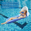 Inflatable Pool Water Hammock Air Mattress Blue 160 x 90 cm Summer Pool Toys Water Toys Compatible with GUA.B/bon