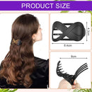 Matte French Style Hair Clips, 4pcs Large Acrylic Non-Slip Barrette Clips for Thick Hair