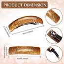 6 pcs Large French Hairpins Hair Clips for Women Retro Hair Accessories 6 Colors Classic Pattern