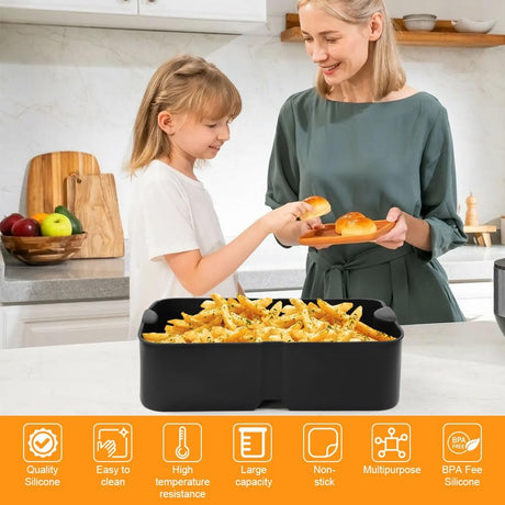 Silicone Molds for Ninja Flex Drawer Air Fryer 10.4L Reusable