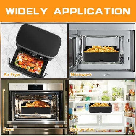 Silicone Molds for Ninja Flex Drawer Air Fryer 10.4L Reusable