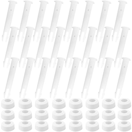 Pool Frame Pins Replacement 24 pcs Plastic Joint Pins for Pool Assembly