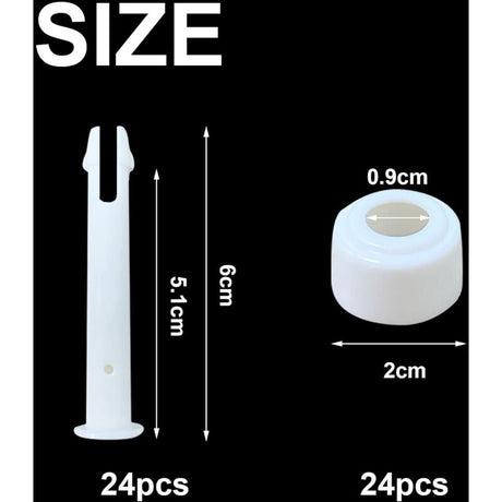 Pool Frame Pins Replacement 24 pcs Plastic Joint Pins for Pool Assembly