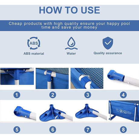 Pool Frame Pins Replacement 24 pcs Plastic Joint Pins for Pool Assembly