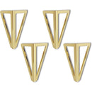 15 cm Gold Triangular Furniture Legs Set of 4 Replacement DIY Compatible with Chairs Cabinets Sofas