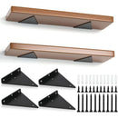 Triangle Shelf Brackets 14cm, Iron Floating Shelf Brackets Wall Mounted, Metal DIY Open Shelf Brackets