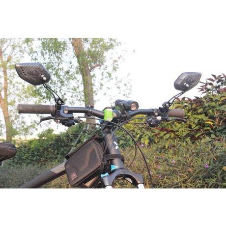 Bicycle Mirrors, Two pcs HD Safety Glass Adjustable Rearview Mirrors for Mountain Bike