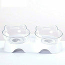 Elevated Cat Bowls Set for Spine Relief - 15 Degree Angled Anti-Vomiting Pet Food and Water Bowls with Orthopedic Design for Cats and Dogs