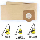 Karcher WD3 Vacuum Cleaner Bags, 5-Pack Compatible with WD3 WD3 Premium WD3200 WD3500P A2204 A2534 SE4001
