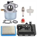 Carburetor with Air Filter Base Compatible with 124l02 124t02 124t05 124t07 Models, Includes Parts 799868 496116 795259