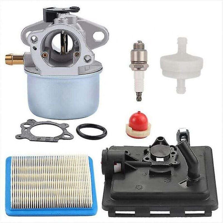 Carburetor with Air Filter Base Compatible with 124l02 124t02 124t05 124t07 Models, Includes Parts 799868 496116 795259