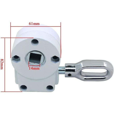 Caravan Awning Manual Winch Roller Box for Awning Arm Exterior Terrace Solar Compatible with Various Awnings