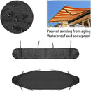 AAF Awning Dust Cover 3m Waterproof Black Storage Winter Protection Compatible with Patio Awnings