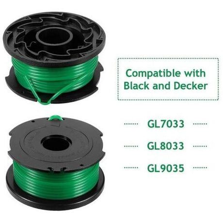 Black and Decker GL7033 GL8033 GL9035 Grass Trimmer Line 6 Spools 6 Meters