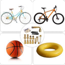 Universal Bicycle Valve Adapter Set 15 pcs Reducing Nozzles Tire Pump Ball Pump Needle
