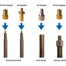 Universal Bicycle Valve Adapter Set 15 pcs Reducing Nozzles Tire Pump Ball Pump Needle