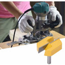 Edge Router, 8mm, 8x57mm Bottom Cleaning, T-Slot, Yellow Blade, Compatible with DE