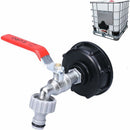 IBC Tank Faucet 1000L with Garden Hose Tap Adapter S60X6 Connector Plastic 1/2 Inch for Rainwater Harvester