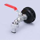 IBC Tank Faucet 1000L with Garden Hose Tap Adapter S60X6 Connector Plastic 1/2 Inch for Rainwater Harvester