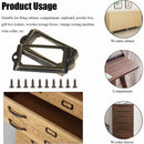 Metal Label Holder 70x33mm Bronze Desk Organizer with Screws 15 Pcs