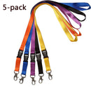 Orange Blue Purple Black Yellow 5-Pack Neck Warmers with Removable Buckle SU-CYL-0598