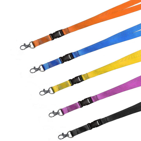Orange Blue Purple Black Yellow 5-Pack Neck Warmers with Removable Buckle SU-CYL-0598