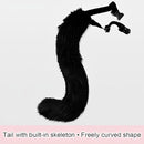 Fox Tail and Ears Set White Cat Costume with Gloves Halloween Cosplay Accessories