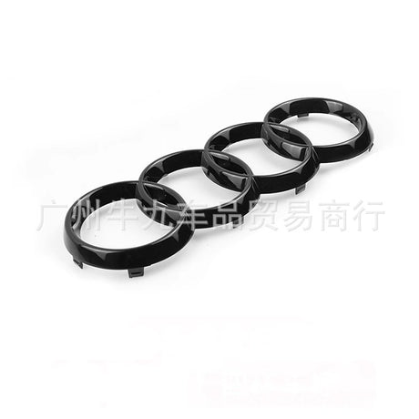 Audi A1 A3 A4 A5 Front Rear Black Emblem Rings Set 273mm 192mm