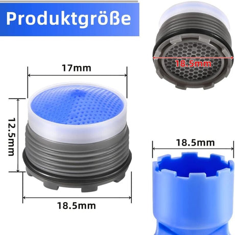 M18.5 Faucet Aerator 6-Pack External Thread Water Saver with 2 Aerator Keys