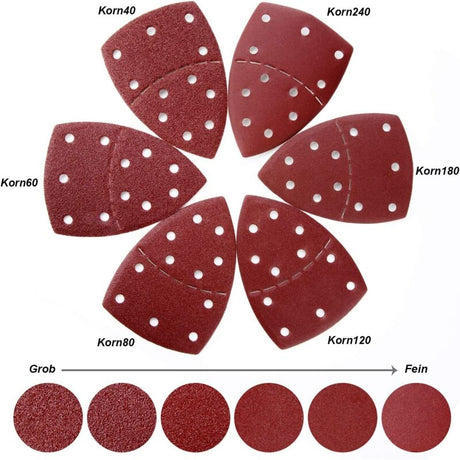 Bosch Sandpaper PSM 105x152mm P40 Grit 60-Pack Compatible with Bosch PSM 100A PSM 160 PSM 200 AES