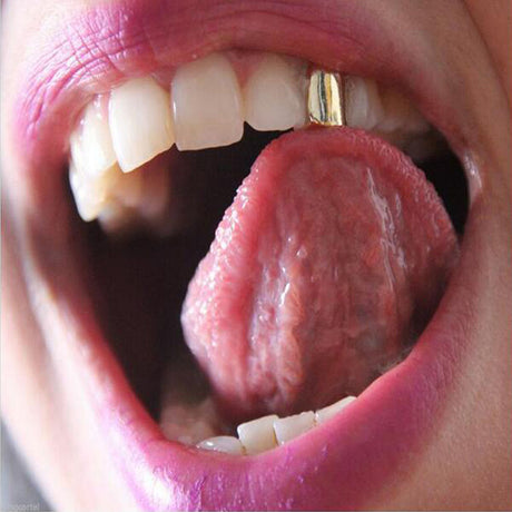 Silver Tooth Jewelry Grillz Hiphop Bling Silver Tooth Compatible with A$AP