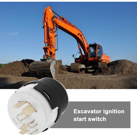 JCB Ignition Switch 9-Pin with 2 Keys Compatible with 701/80184 50988 85804674