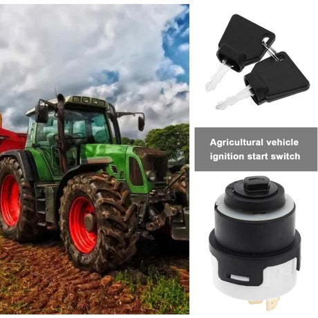 JCB Ignition Switch 9-Pin with 2 Keys Compatible with 701/80184 50988 85804674