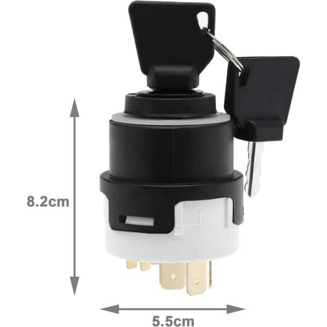 JCB Ignition Switch 9-Pin with 2 Keys Compatible with 701/80184 50988 85804674
