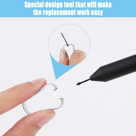 S Pen Nibs 10pcs Black for Samsung Galaxy Tab S6 S7 S7 Plus S8 S8 Plus with Installation Tool