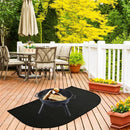 Fireproof Mat Floor Protector 50x80cm for Fireplace Hearth Grill