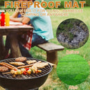 Fireproof Mat Floor Protector 50x80cm for Fireplace Hearth Grill