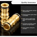 Brass Garden Hose Connectors Double Male 4 Set Compatible with Garden Hose Faucet