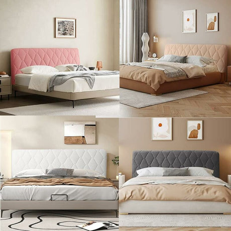 Headboard Cover Decorative Thickened Soft Stretch Dustproof Camel Color 170cm 67 Inches