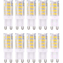 G9 LED Bulbs 10-Pack Warm White 3000K 5W Equivalent to 40W Halogen Bulbs 420 Lumen Non-Dimmable