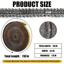 3mm x 1cm x 3m Heat Resistant Fiberglass Gasket - Self Adhesive Chimney Seal for Wood Stoves & Open Fireplaces, Up to 550°C