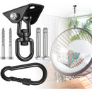 Hanging Chair Ceiling Mount Swing Suspension Hook with Screws for Concrete Wood - 360° Swivel for Porch Playground Trapeze Seat Yoga