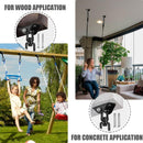Hanging Chair Ceiling Mount Swing Suspension Hook with Screws for Concrete Wood - 360° Swivel for Porch Playground Trapeze Seat Yoga