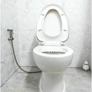 DEBUNS Toilet Bidet Kit with Shower Head, Handheld Sprayer with Hose, Stainless Steel Holder and 2 Seals