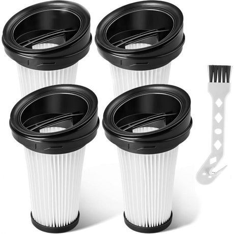 Rowenta Vacuum Cleaner Filters 4-Pack Compatible with X-pert 3.60 X-Pert 160 RH72xxx RH6921WO RH6933WO RH6971WO RH6974WO ZR005202 DEBUNS