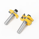 8mm Shank T-Slot Milling Cutter Set, 2Pcs 3-Flute Woodworking Tools