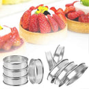 Muffin Rings 4pcs Stainless Steel Nonstick Pastry Rings for Home Baking