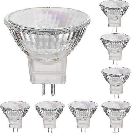 12V 35W Halogen Bulbs GU5.3 Spot Base Warm White Dimmable 8-Pack Compatible with Philips