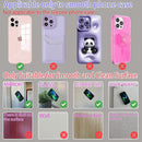 Silicone Suction Cup Phone Case Mount Handsfree Holder White Compatible with Phone Accessories for Selfies Videos Strong Grip Double Sided