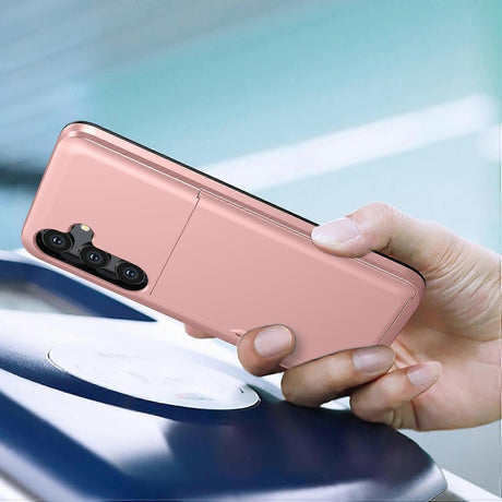 Samsung Galaxy A16 5G 4G Compatible Case with Card Holder TPU PC Back Cover Rose Gold